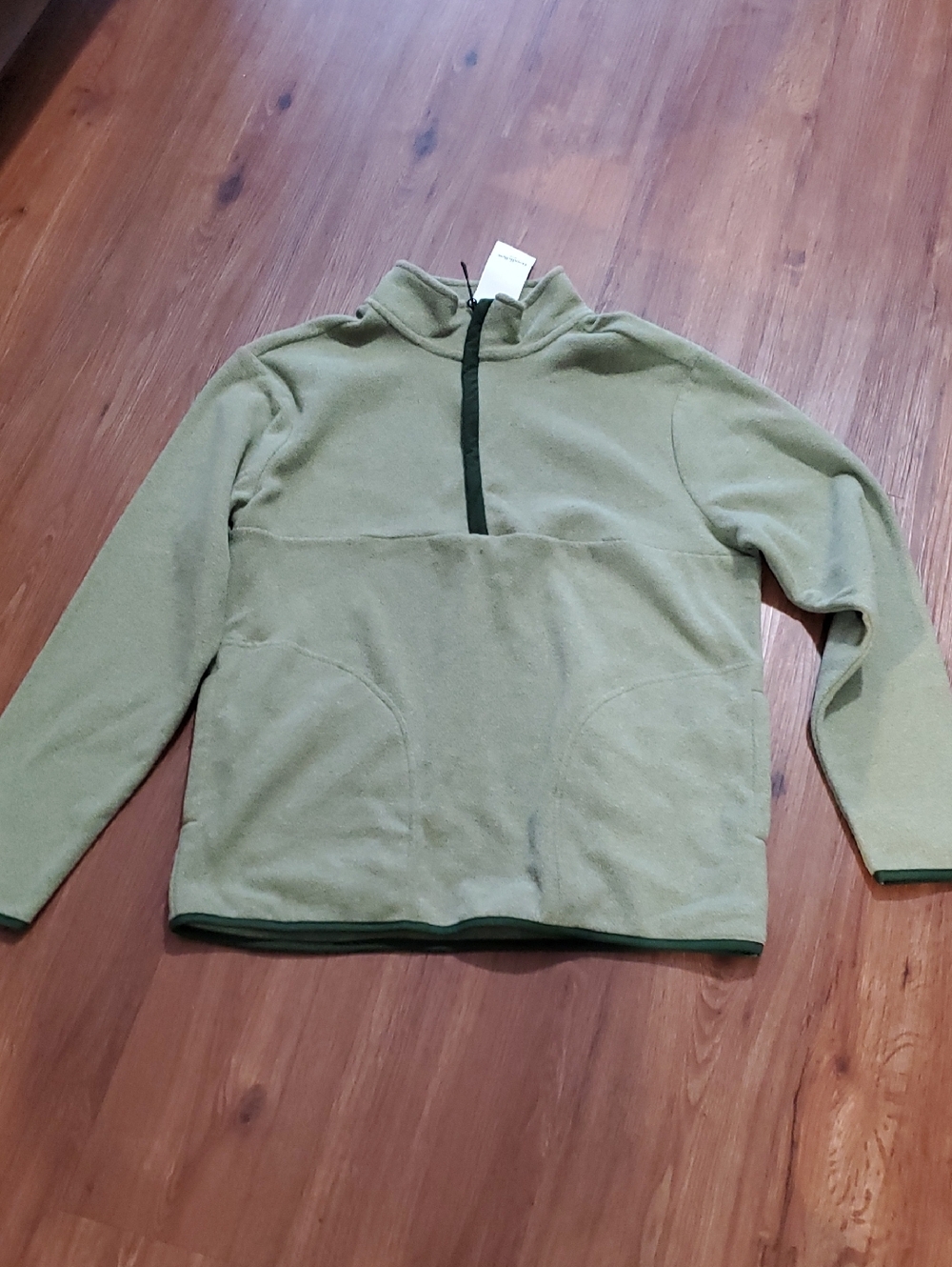 Goodfellow & Co Olive Green Half-Zip Fleece Pullover